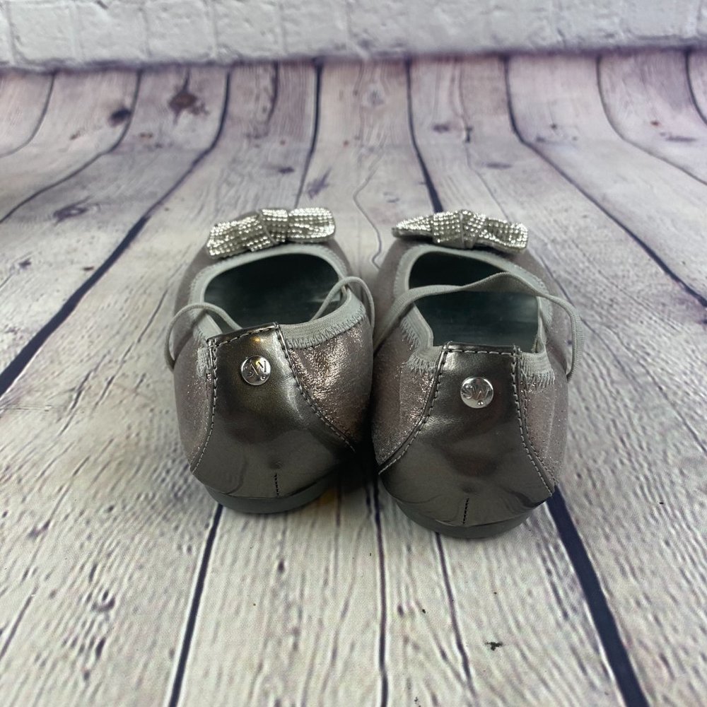 Stuart Weitzman Girls Fannie Glitz-T Flat Shoes - Picture 6 of 8